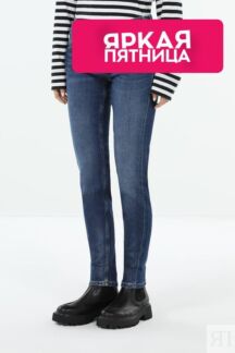 Джинсы с эффектом потертости облегающего кроя Marc O'Polo Denim