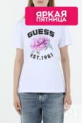 Футболка хлопковая с принтом Guess фото 1