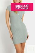 Платье трикотажное облегающее на шнуровке Guess фото 1