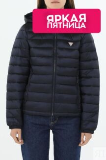 Куртка утепленная с капюшоном Guess Jeans
