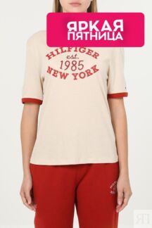 Футболка хлопковая с логотипом Tommy Hilfiger