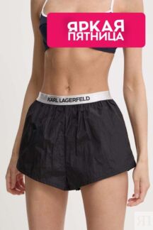Пляжные шорты с логотипом на поясе Karl Lagerfeld