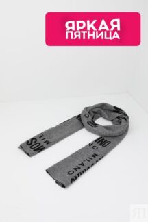 Шарф из смесовой шерсти с логотипом Moschino