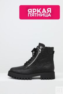 Ботинки на шнуровке с тиснением логотипа Guess
