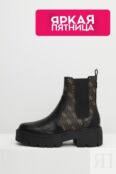 Сапоги-челси с принтом из монограмм бренда Guess фото 1