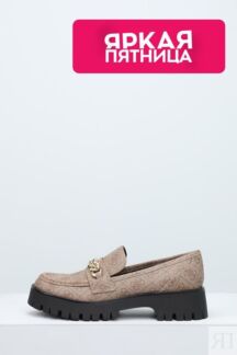 Туфли лоферы с притом из монограмм Almosty Guess