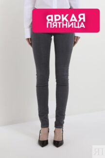 Джинсы однотонные облегающего кроя PEPE JEANS