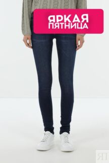 Джинсы с эффектом потертости облегающие PEPE JEANS