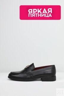 Туфли лоферы кожаные с пряжкой Tommy Hilfiger