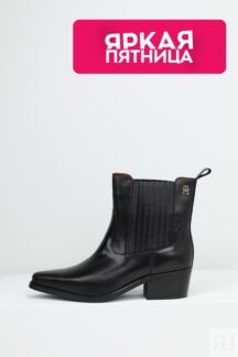 Сапоги-казаки кожаные Tommy Hilfiger