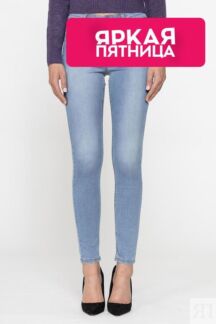 Джинсы с эффектом потертости облегающие Carrera Jeans