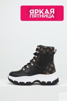 Ботинки комбинированные на массивной подошве Guess