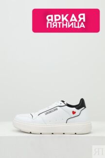 Кроссовки кожаные Love Moschino