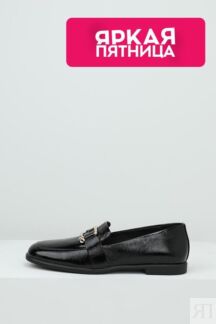 Туфли лоферы кожаные с пряжкой Furla