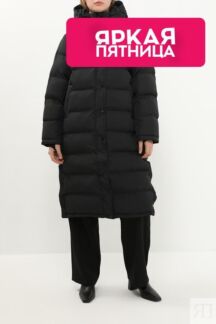 Пуховик с капюшоном удлиненный PEPE JEANS