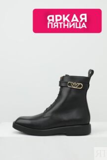Ботинки кожаные с пряжкой EMPORIO ARMANI