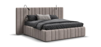 Кровать BOSS INFINITY 180*200 велюр Monolit латте