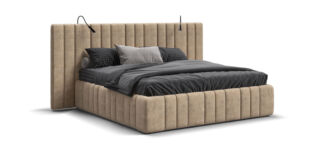 Кровать BOSS INFINITY 180*200 NEW Велюр Royal шампань NEW