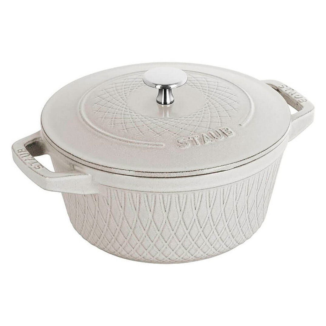 Кокот круглый, 24 см, 4,25 л, белый трюфель, Staub Staub 145224107 фото 1