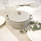 Кокот круглый, 24 см, 4,25 л, белый трюфель, Staub Staub 145224107 фото 2