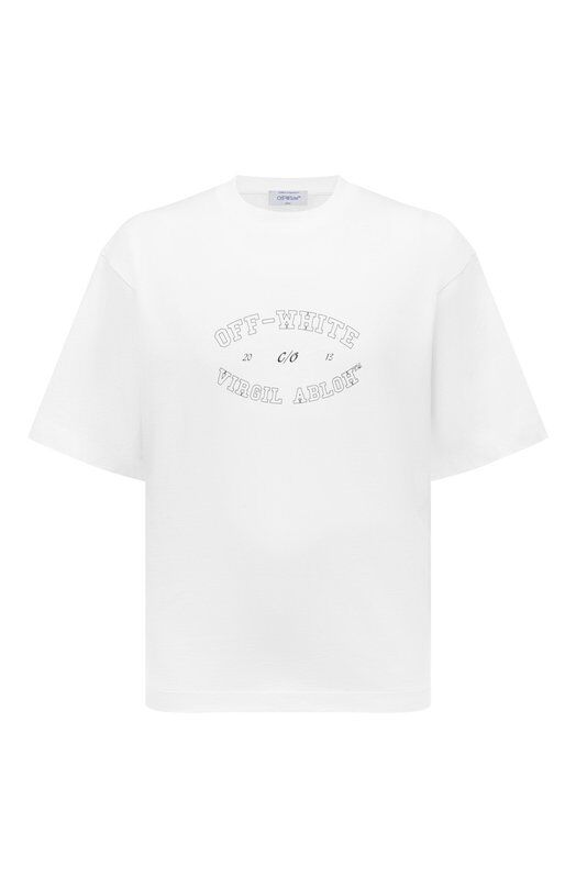 Хлопковая футболка Off-White 0MAA120F24JER00M фото 1