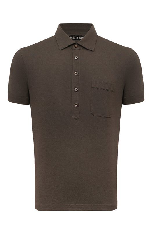 Поло из хлопка и шелка Tom Ford JMC003/JPS004 фото 1