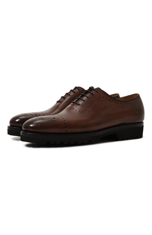 Кожаные оксфорды Kiton USSA090N0010004 фото 1