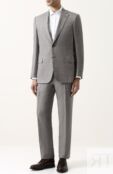 Костюм из смеси шерсти и льна с шелком Brioni RA0J0L/P7AN5/BRUNIC0/2 фото 1