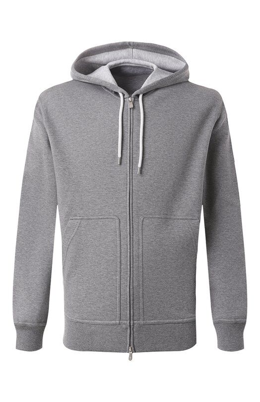 Толстовка из хлопка и кашемира Brunello Cucinelli MM8319069G фото 1