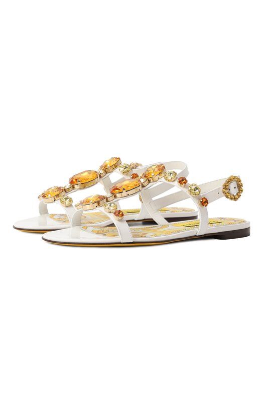 Кожаные сандалии Bianca Dolce & Gabbana CQ0601/AT848 фото 1