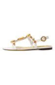 Кожаные сандалии Bianca Dolce & Gabbana CQ0601/AT848 фото 4