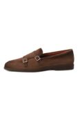 Замшевые лоферы Malibu Santoni MGAG19006TGRSEAA фото 4
