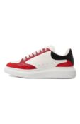 Кожаные кеды Oversized Alexander McQueen 757710/WIA5V фото 4