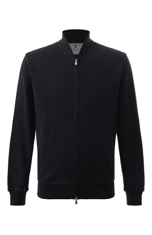 Толстовка из хлопка и кашемира Brunello Cucinelli MM8339072G фото 1
