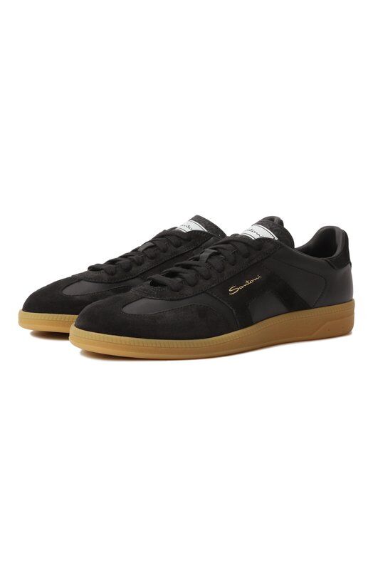 Кожаные кеды DBS Oly Santoni WBPG61244FARSLYA фото 1