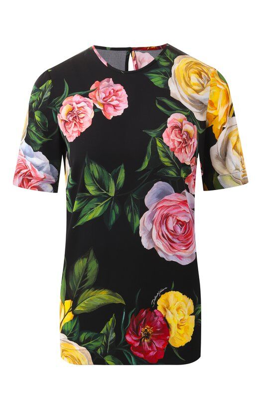Шелковый топ Dolce & Gabbana F7A02T/FSA7B фото 1