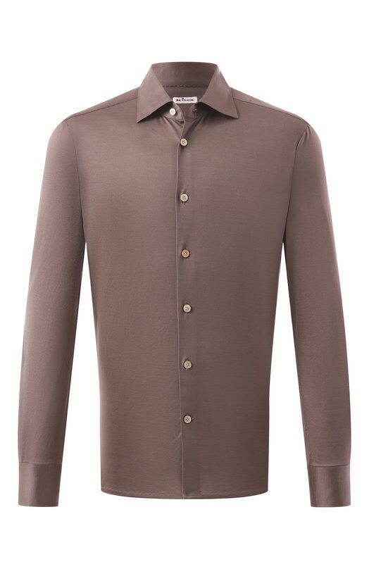 Хлопковая рубашка Kiton UMCNERH0923413 фото 1