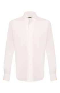 Сорочка из хлопка и льна Corneliani