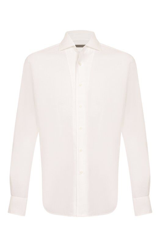 Сорочка из хлопка и льна Corneliani 25P156-2511174 фото 1