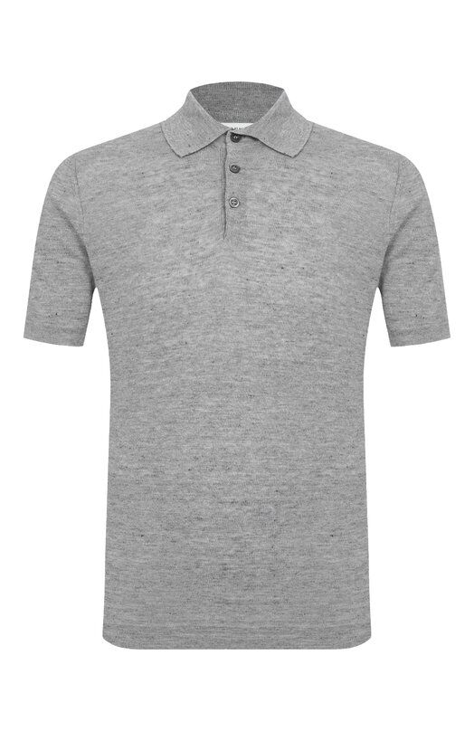 Поло изо льна и хлопка Brunello Cucinelli M2L00315 фото 1