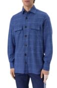 Рубашка из шерсти и шелка Kiton UMC016K0617E14 фото 3