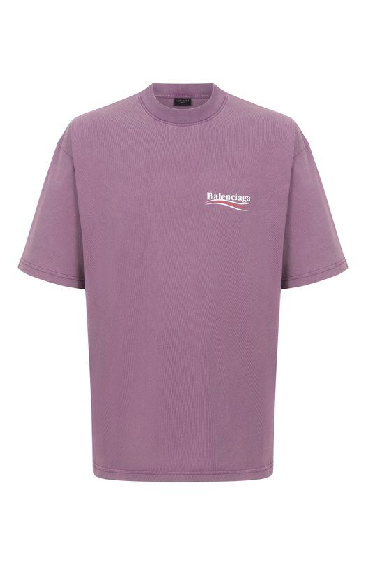 Хлопковая футболка Balenciaga 764235/TNVG5 фото 1