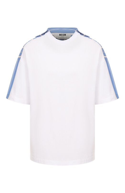 Хлопковая футболка MSGM 3841MDM125/257002 фото 1