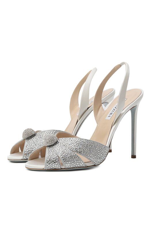 Текстильные босоножки Italian Flirt 105 Aquazzura IFTHIGBR/STD фото 1