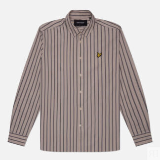 Мужская рубашка Lyle & Scott Multi Stripe, цвет бежевый, размер M