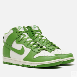 Кроссовки Nike Wmns Dunk High, цвет зелёный, размер 44.5 EU