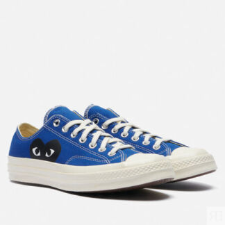 Кеды Converse x Comme des Garcons Play Chuck 70 Low, цвет синий, размер 43
