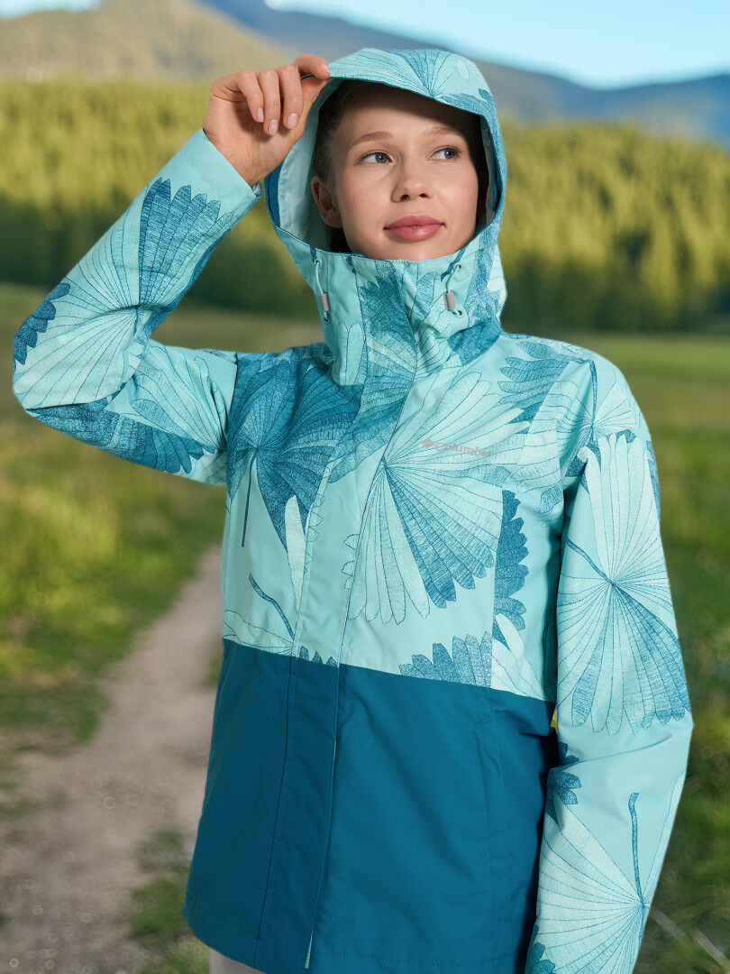 Куртка мембранная женская Columbia Hikebound Printed Jacket, Голубой 2116331CLB-325 фото 1