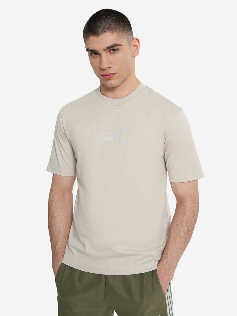 Футболка мужская adidas, Бежевый JD1779A01-. фото 1