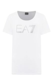 Хлопковая футболка EA7